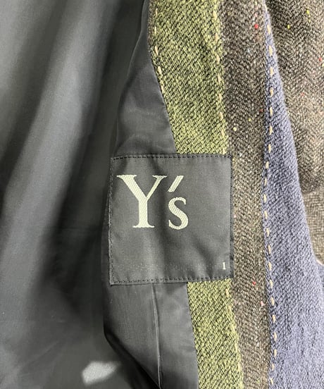 Y's yohji yamamoto ストライプ デザインジャケット（YL-J14-013）
