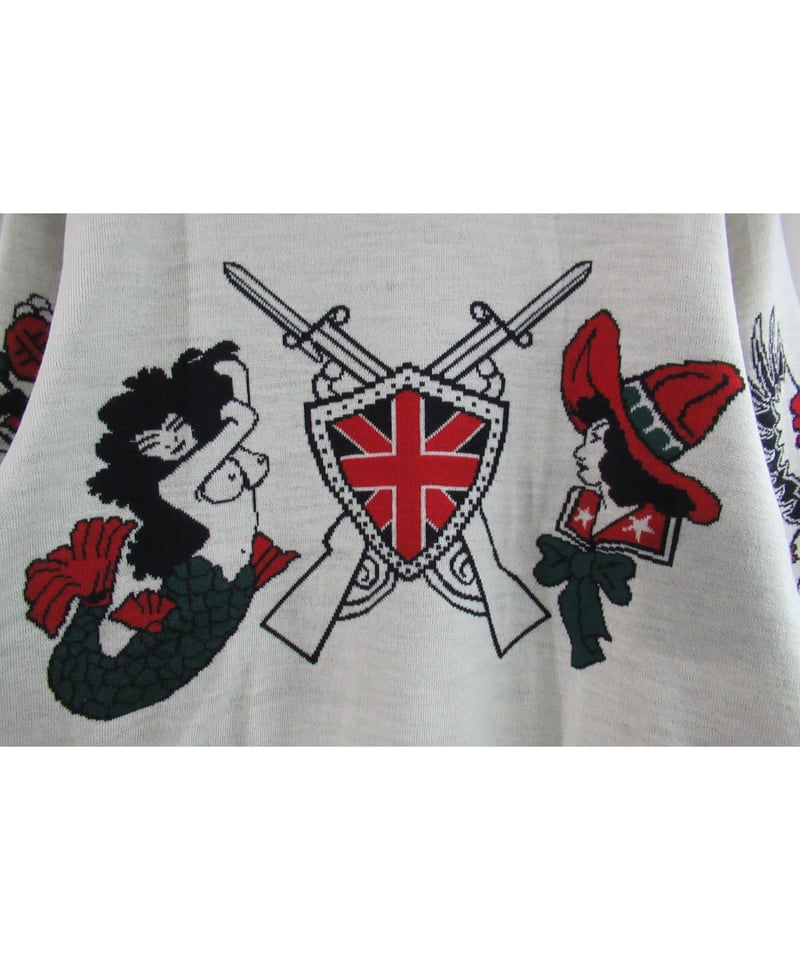 ★ロゴ物 17aw ロゴ刺繍ニット yohjiyamamoto PIGMENT PRINT ARCH LOGO SWEAT(FREE SIZE Black): Yohji