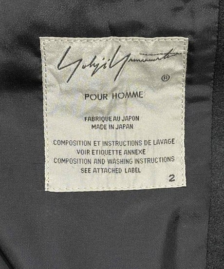 2017AW yohji yamamoto pour homme サムライ柄ジャケット（HK-J36-120）