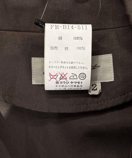 2012SS yohji yamamoto femme 変形ブラウス（FR-B14-511）