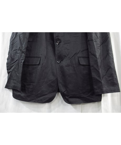 yohji yamamoto pour homme フラップポケットデザイン 麻ジャケット（HZ-J34-349）