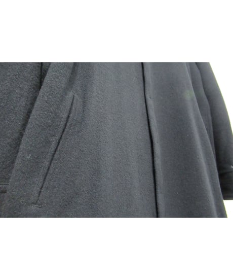 19aw yohji yamamoto pour homme フライフロントデザイン ウール ロングブラウス（HC-B23-106）