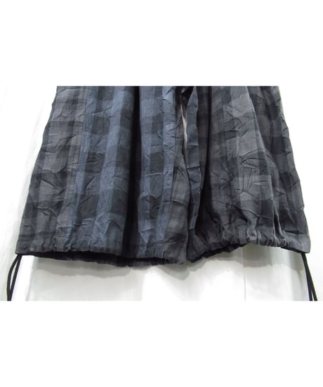 19aw yohji yamamoto pour homme コットン 切替えデザイン チェックパンツ（HC-P69-817）