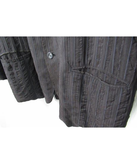 97ss yohji yamamoto pour homme vintage ストライプデザインジャケット（HU-J11-213）