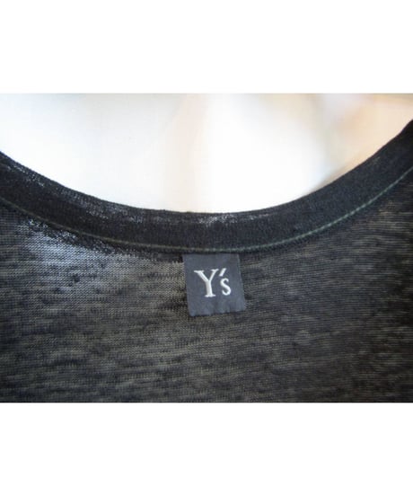 Y's yohji yamamoto フロントデザインリネンワンピース YX-T88-869