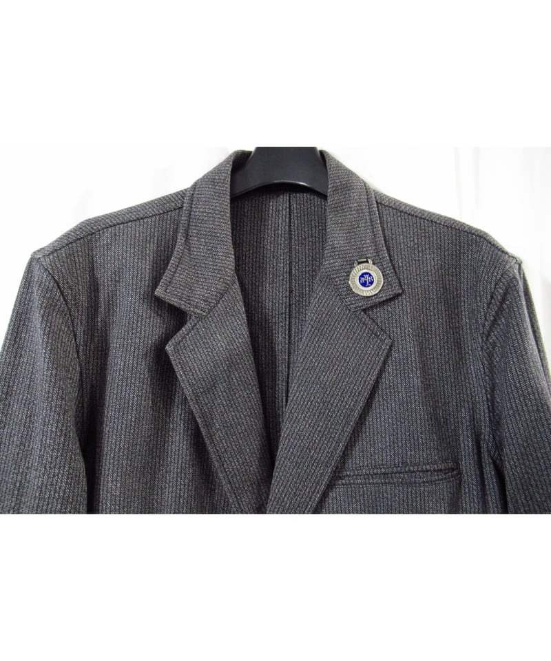 10ss yohji yamamoto pour homme グレー ストライプ ボタンデザイ 10ss yohji yamamoto pour homme グレー ストライプ ボタンデザイ