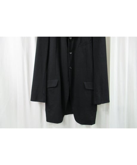 04ss yohji yamamoto pour homme 三つ釦 シンプルロングジャケット HZ-J26-100