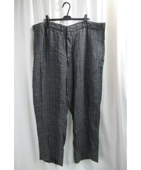 90’s yohji yamamoto pour homme vintage SAMPLE グレー ストライプデザインセットアップ（J16-233-1M）
