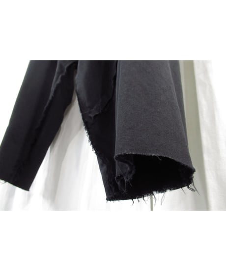 15aw yohji yamamoto pour homme 切りっぱなし 裾レイヤードデザイン サルエルパンツ（HY-P1）