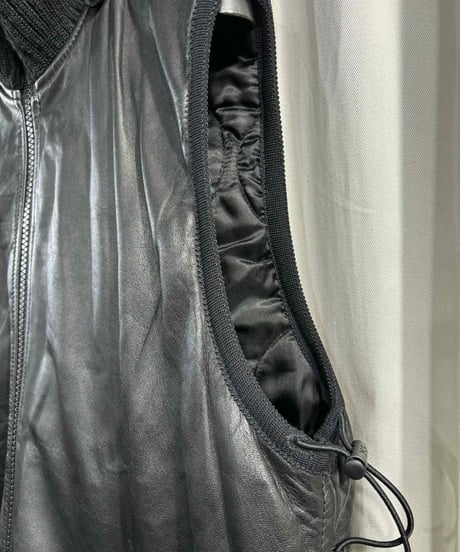 Y-3 yohji yamamoto フード付き羊革ベスト（3-V-215xxx）