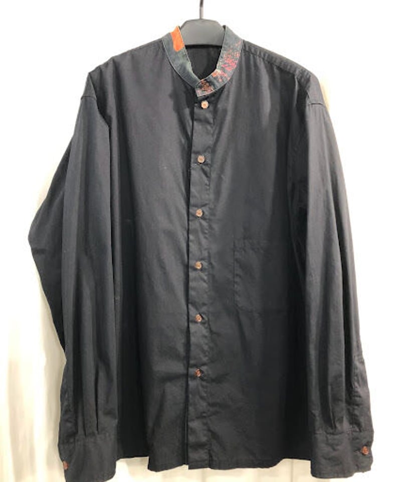 2016ss yohji yamamoto pourhomme スタンドカラーシャツ(HO-B