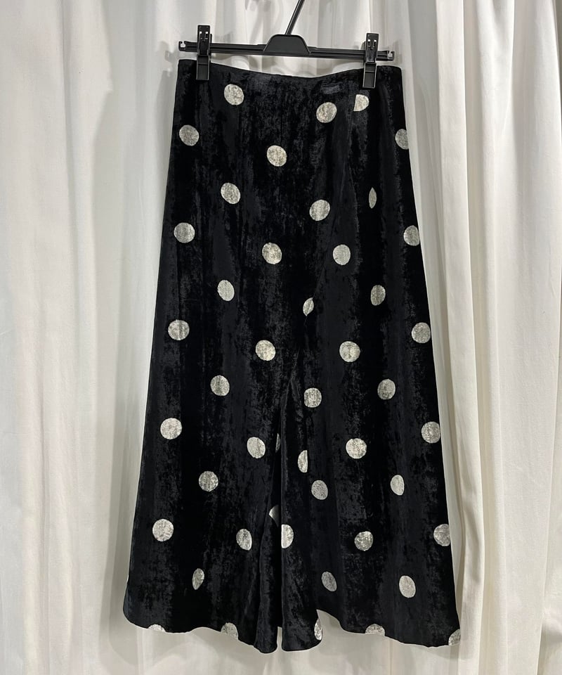 2000AW yohji yamamoto +NOIR ベロアロングスカート（NT-S02-2 