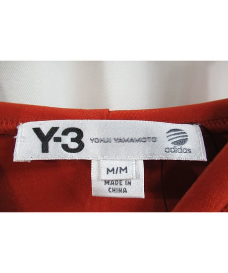 Y-3 yohji yamamoto ダークオレンジ 半袖 シンプルパーカー 3T-5