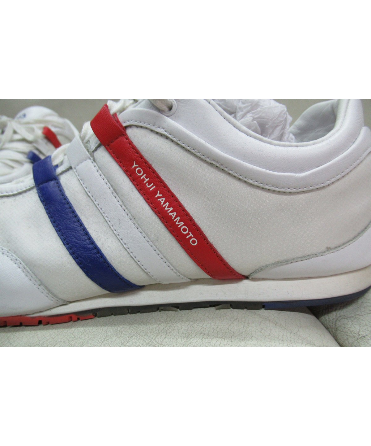 Y-3 yohji yamamoto 3本ライン切替えデザインスニーカー | LA GRAND
