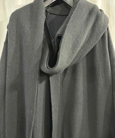 2020AW yohji yamamoto pour homme ストール付きロングニット（HR-T16-177）