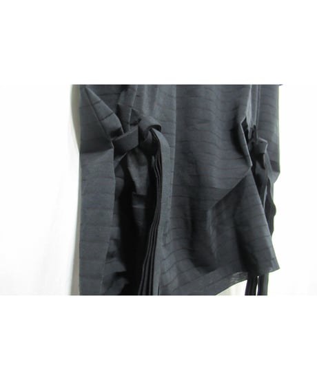 19ss RAGNE KIKAS yohji yamamoto +noir リボンデザインロングカットソー（NH-T24-070）