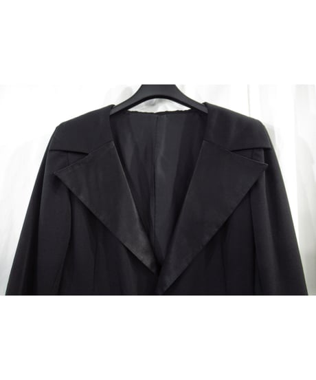 Y's yohji yamamoto ラペル切替え 燕尾デザインロングジャケット（YZ-J21-107）