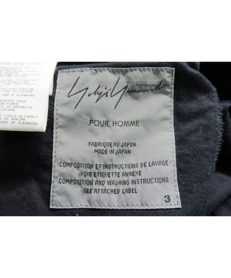 16ss yohji yamamoto pour homme コットン 縦ラインデザインジャケット（HO-J12-011）