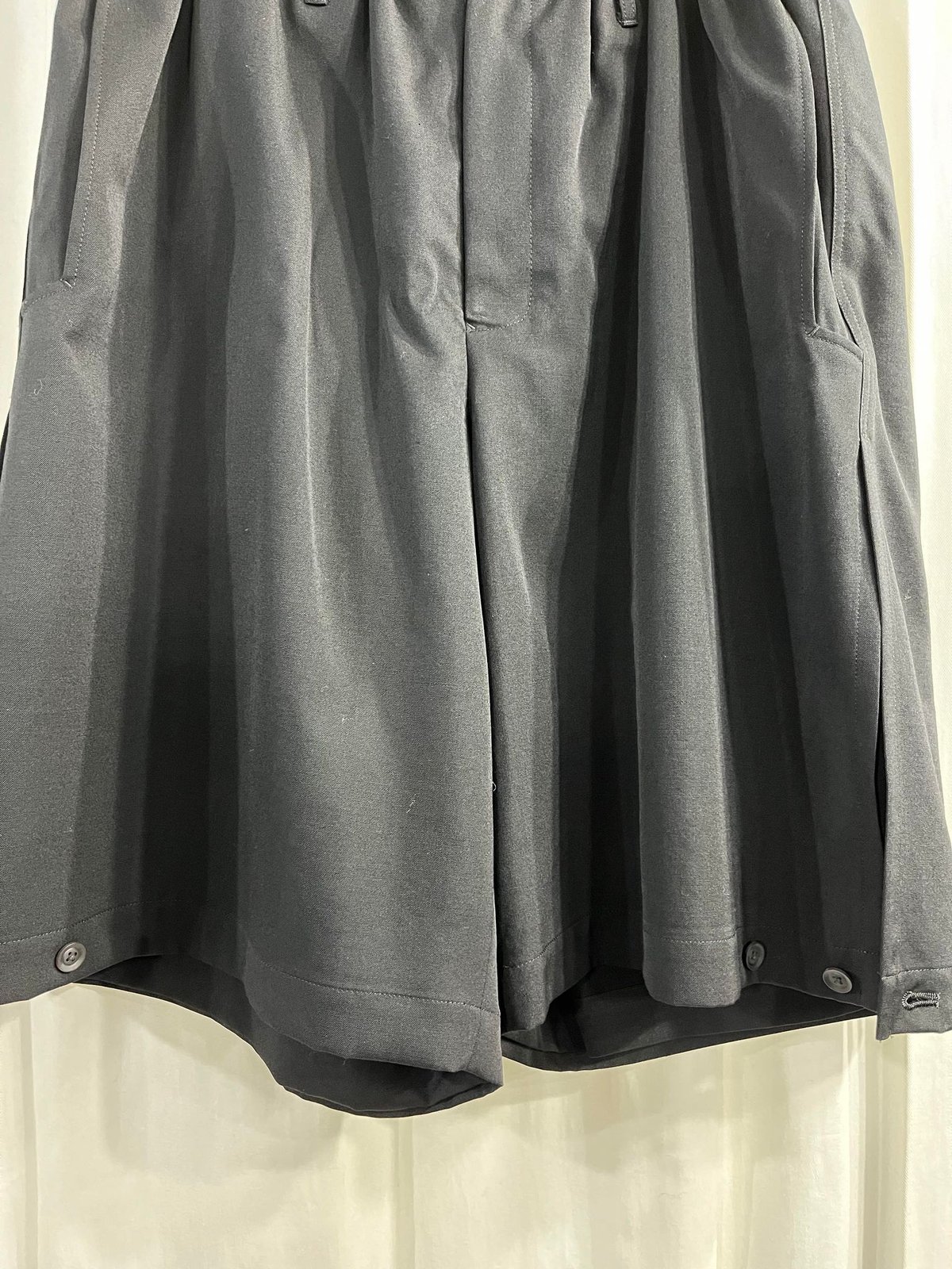 yohji yamamoto pour hommeワイドハーフパンツ yohji yamamoto pour hommeワイドハーフパンツ