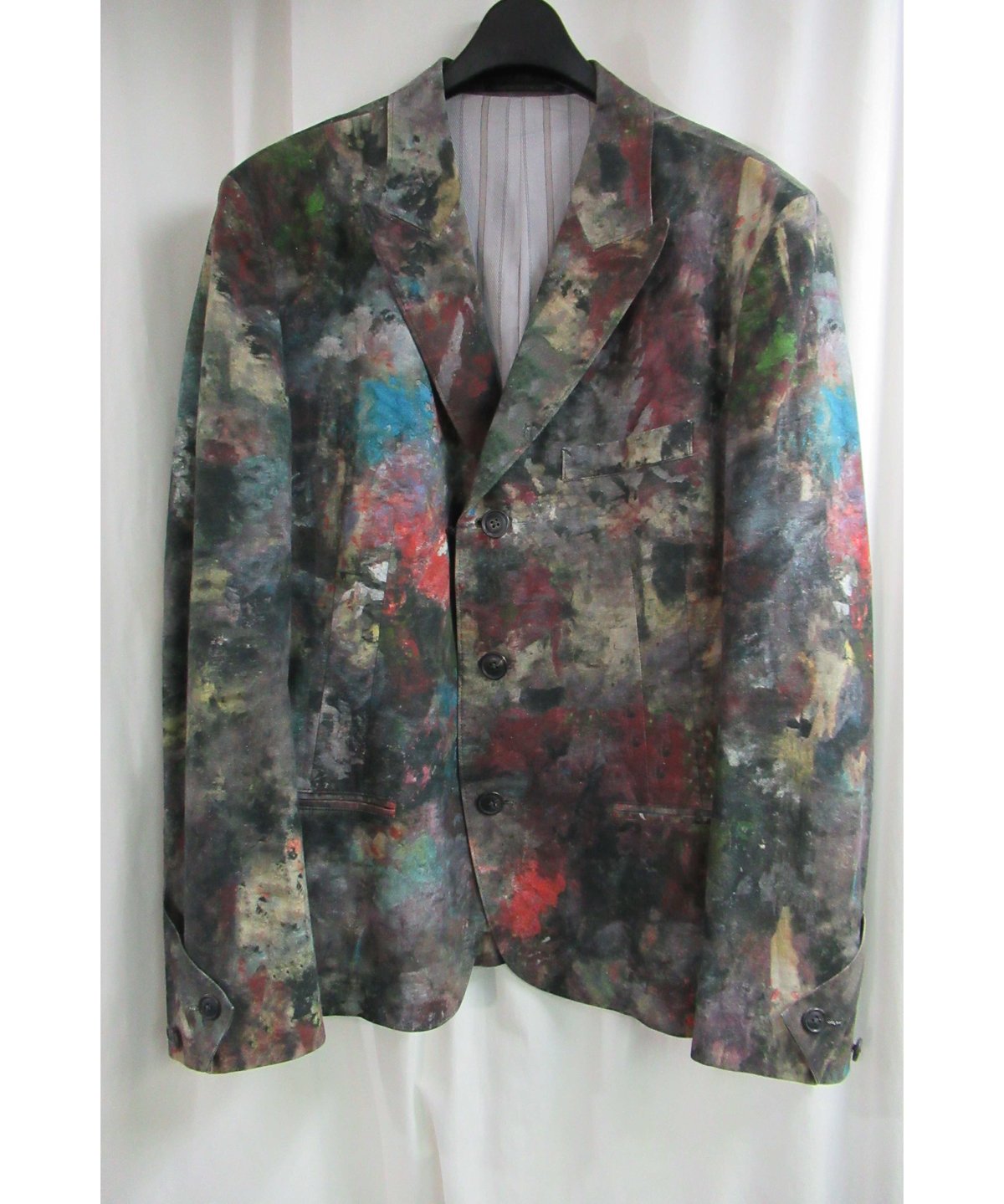 18ss yohji yamamoto pour homme ペイントデザインジャケット HW