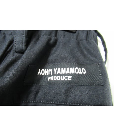 19aw yohji yamamoto pour homme  刺繍デザイン コットン カラスパンツ（HC-P04-003）