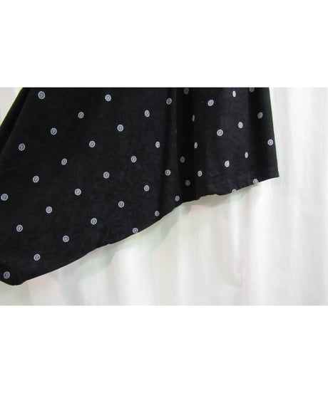 レア 80's yohji yamamoto femme vintage 白タグ 丸文字ロゴ プリントサルエルパンツ FP-1
