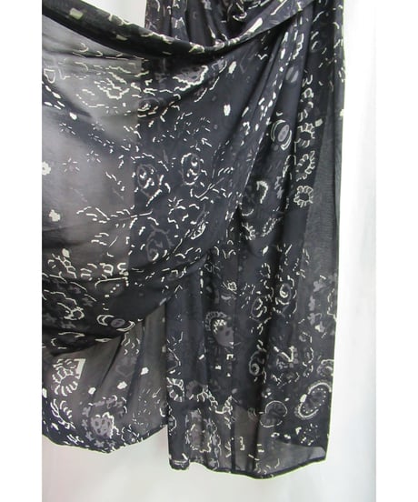 90’s yohji yamamoto femme vintage 花柄プリントデザインワンピース  FZ-D83-237
