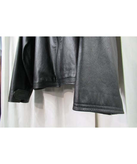 97aw yohji yamamoto pour homme vintage セーラーカラーデザイン レザーブルゾン（HI-Y03-700）