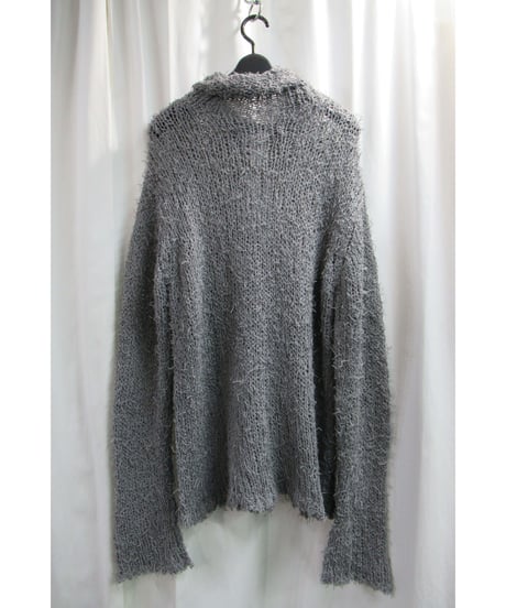 94aw yohji yamamoto pour homme vintage マリオネット期 グレー デザインニット（HV-K57-114）