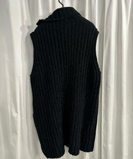 yohji yamamoto pour homme ニット ロングベスト（H-K-255xxx）