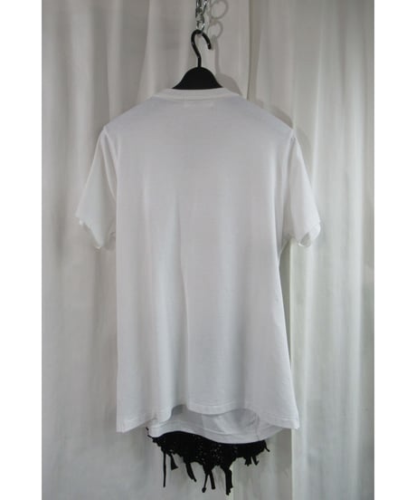 Y's yohji yamamoto フロントニットデザインコットン半袖カットソー（YM-K60-045）