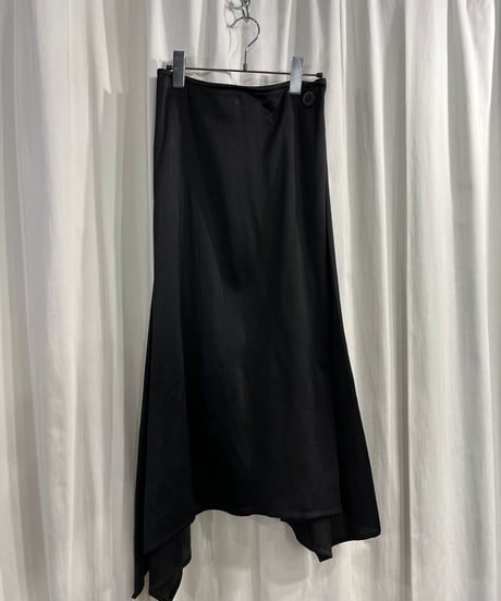 2015SS yohji yamamot +NOIR シルクデザインスカート（NU-S10-423）