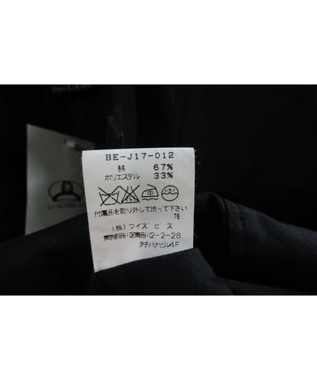 Y's bis LIMI yohji yamamoto 変わりボタンシンプルジャケット BE-J17-012