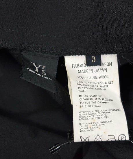 Y's yohji yamamoto デザイン ロングスカート（YC-S06-100）