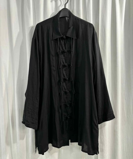 2022SS yohji yamamoto pour homme チャイナボタンブラウス（HG-B62-216）