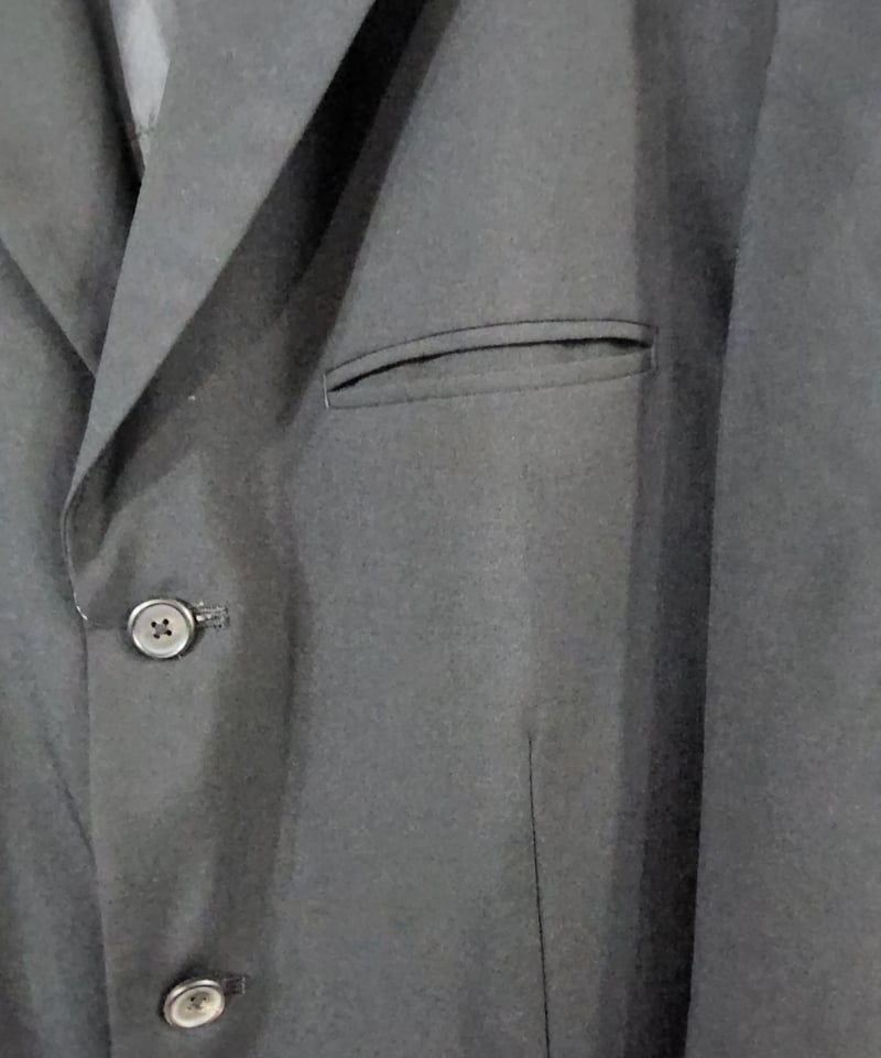 Y's for men yohji yamamoto 黒 3釦 シンプルジャケット (MC-J Y's for men yohji yamamoto 黒 3釦 シンプルジャケット (MC-J