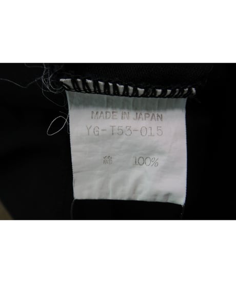 90's Y's yohji yamamoto vintage 黒 シンプル カットソーロングワンピース  YG-T53-015