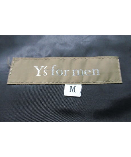 90’s Y’s for men yohji yamamoto vintage パチポケットデザイン ノーカラージャケット（MI-J04-100）