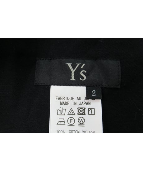 Y's yohji yamamoto コットン デザインサルエルワイドパンツ YN-P80-002