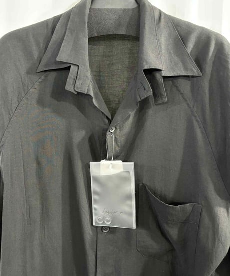 2024SS yohji yamamoto pour homme 二重襟長袖シャツ（HS-B37-216）