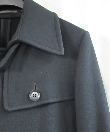 yohji yamamoto +noir 裾プリーツデザインハーフコート NP-C02-106