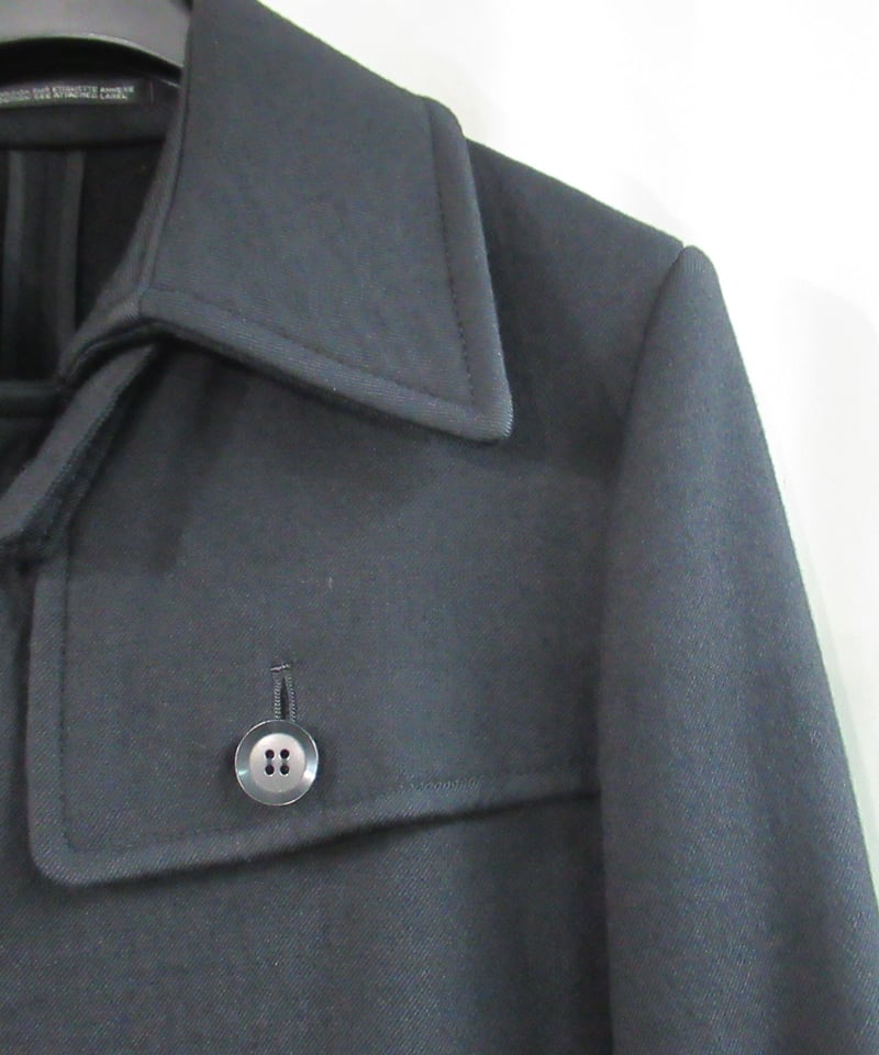 yohji yamamoto +noir 裾プリーツデザインハーフコート NP-C02-106