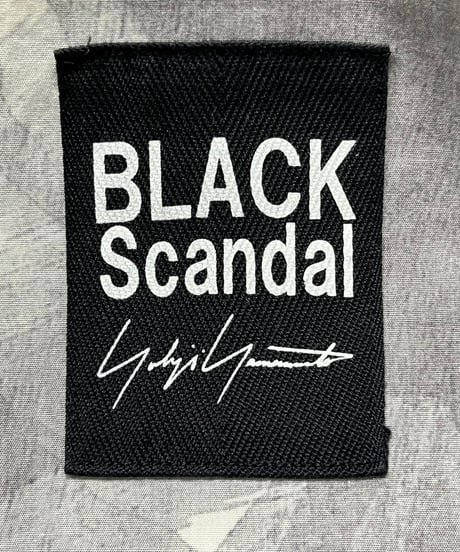 2019SS BLACK Scandal yohji yamamoto プリントデザインロングブラウス（NH-B29-041））
