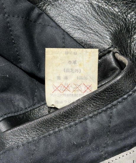 難あり 1991AW 6.1THE MEN  yohji yamamoto pour homme vintage レザーブルゾン（H-Y-237xxx）
