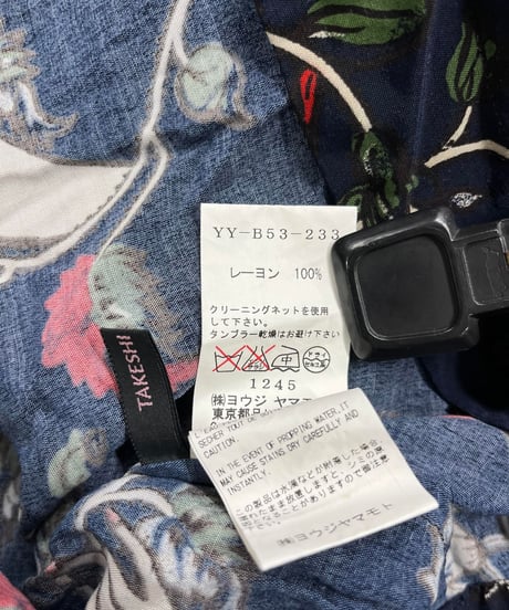 Y's TAKESHIKOSAKA yohjiyamamoto 花柄半袖ブラウス（YY-B53-233）