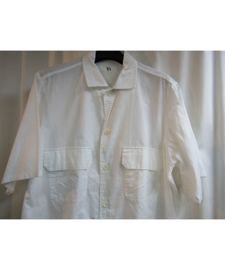 Y's yohji yamamoto フラップポケットデザイン 半袖シャツ YD-B24-065