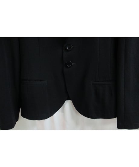 新品 LIMI feu yohjiyamamoto 黒 肩羽付きデザイン黒ジャケット LY-J05-100