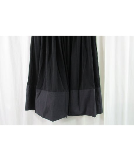 Y’s yohji yamamoto 素材切り替え フレアスカート YN-S40-834