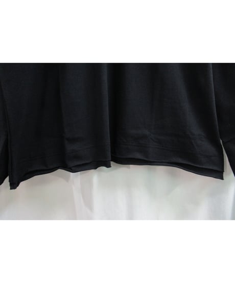 camphor tree 黒  裾レイヤードデザインカットソー M size