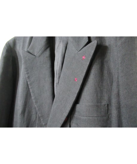 05ss yohji yamamoto pour homme 赤ボタン ステッチデザインセットアップ（HY-J60-801/HY-P61-801)